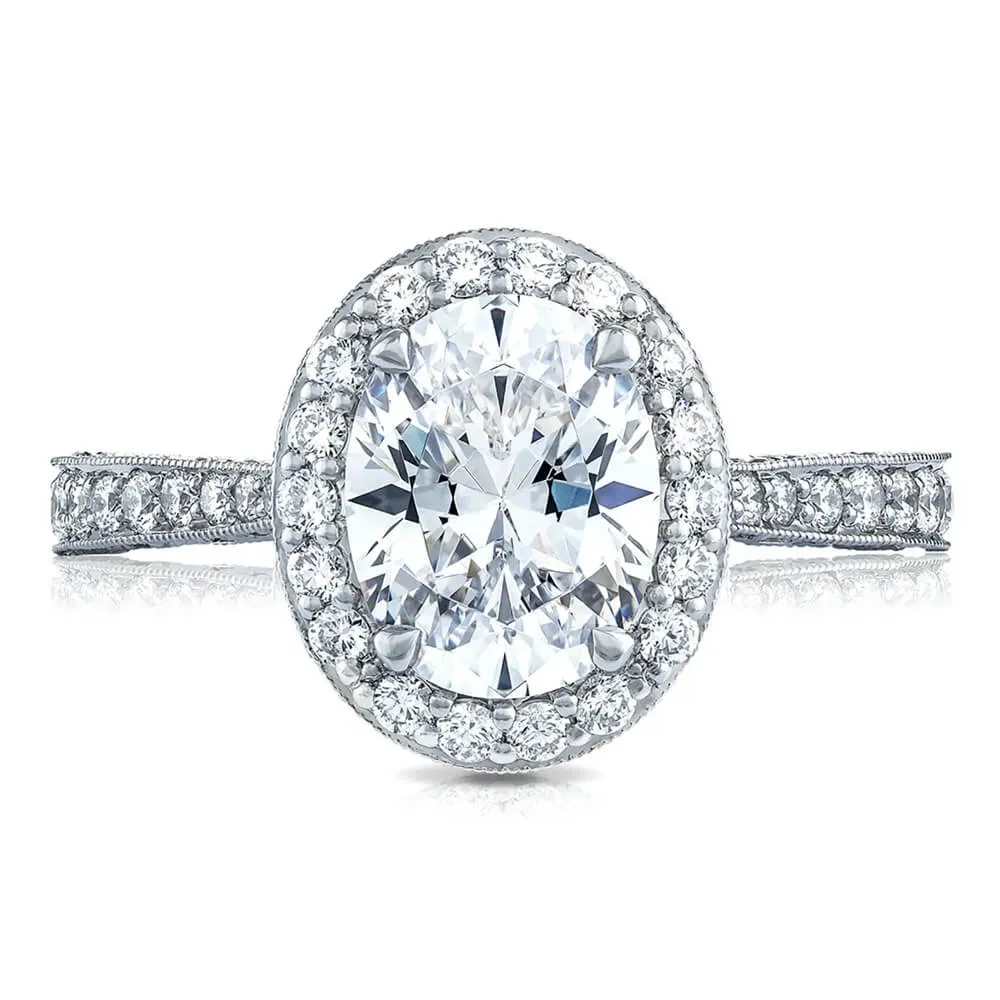 Tacori RoyalT 3/4 Way Oval Bloom Engagement Ring HT2650OV9X7