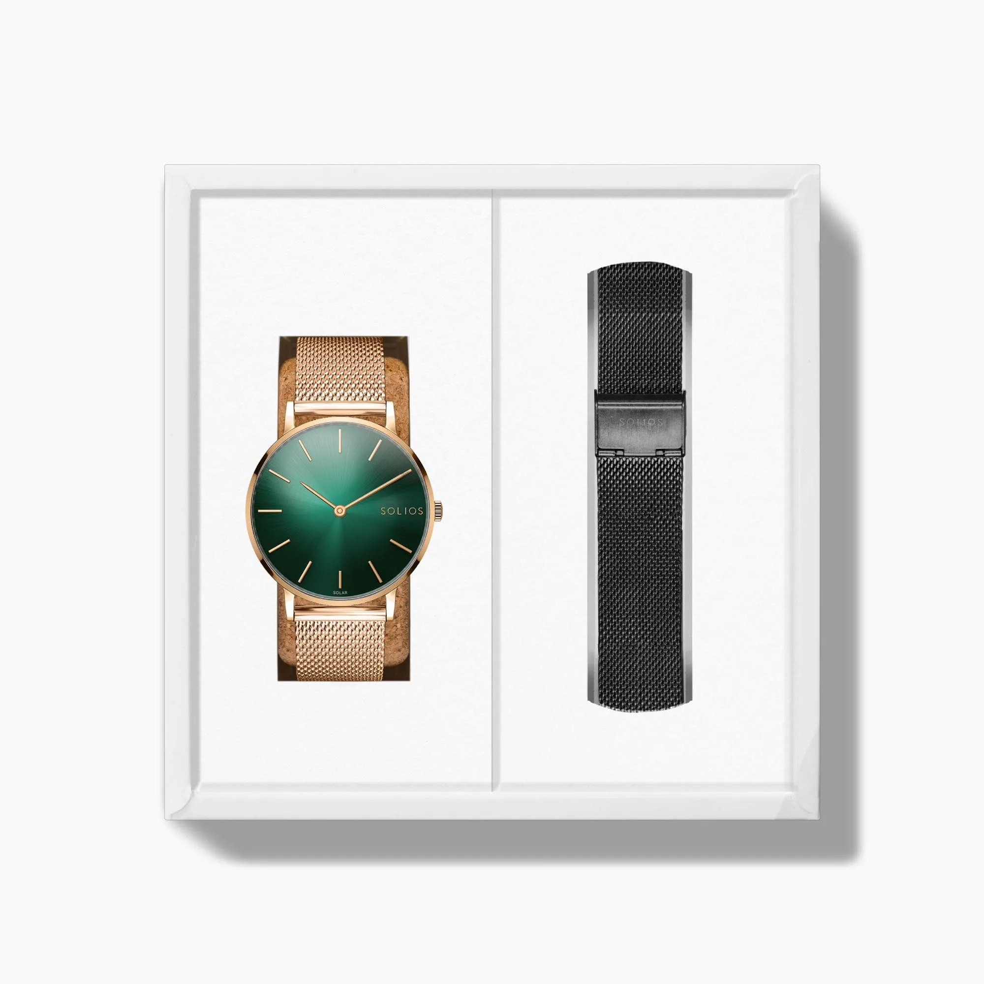 The Rainforest Classic Bundle | Green Dial - Rose Gold Case