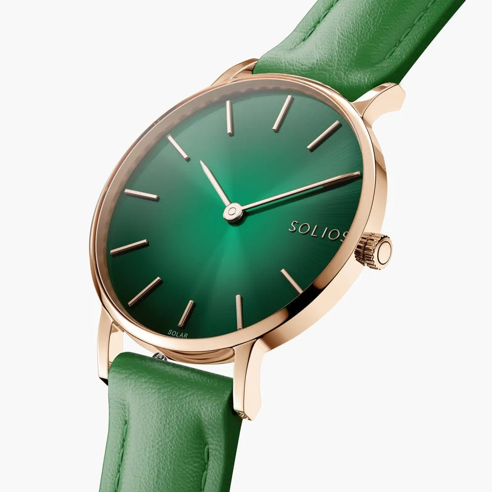 The Rainforest Classic Bundle | Green Dial - Rose Gold Case