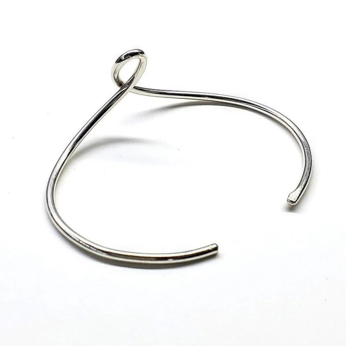 Timeless Classic Silver Reversible Teardrop Awareness Bangle