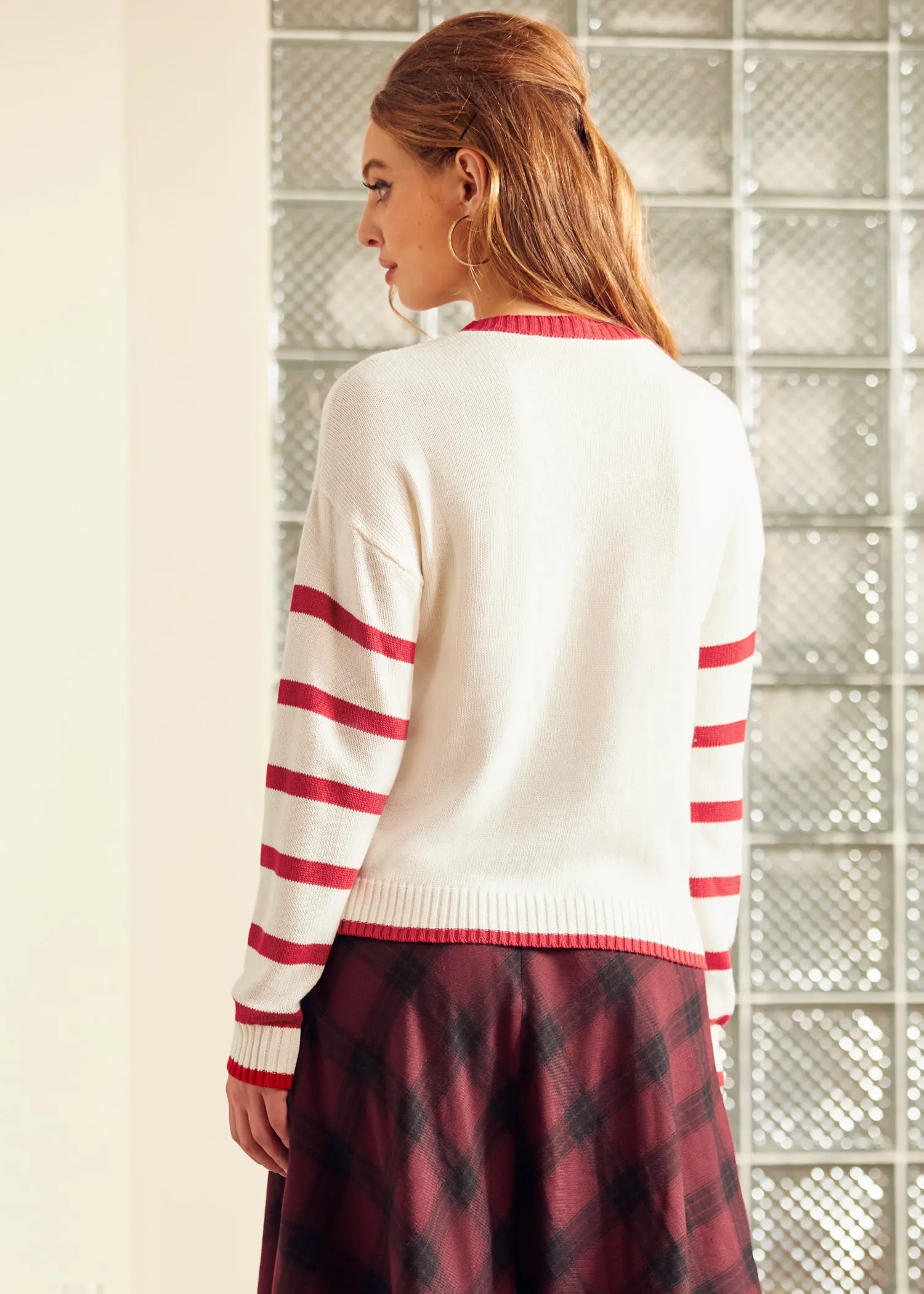 Timeless Striped Tapestry Crewneck Sweater