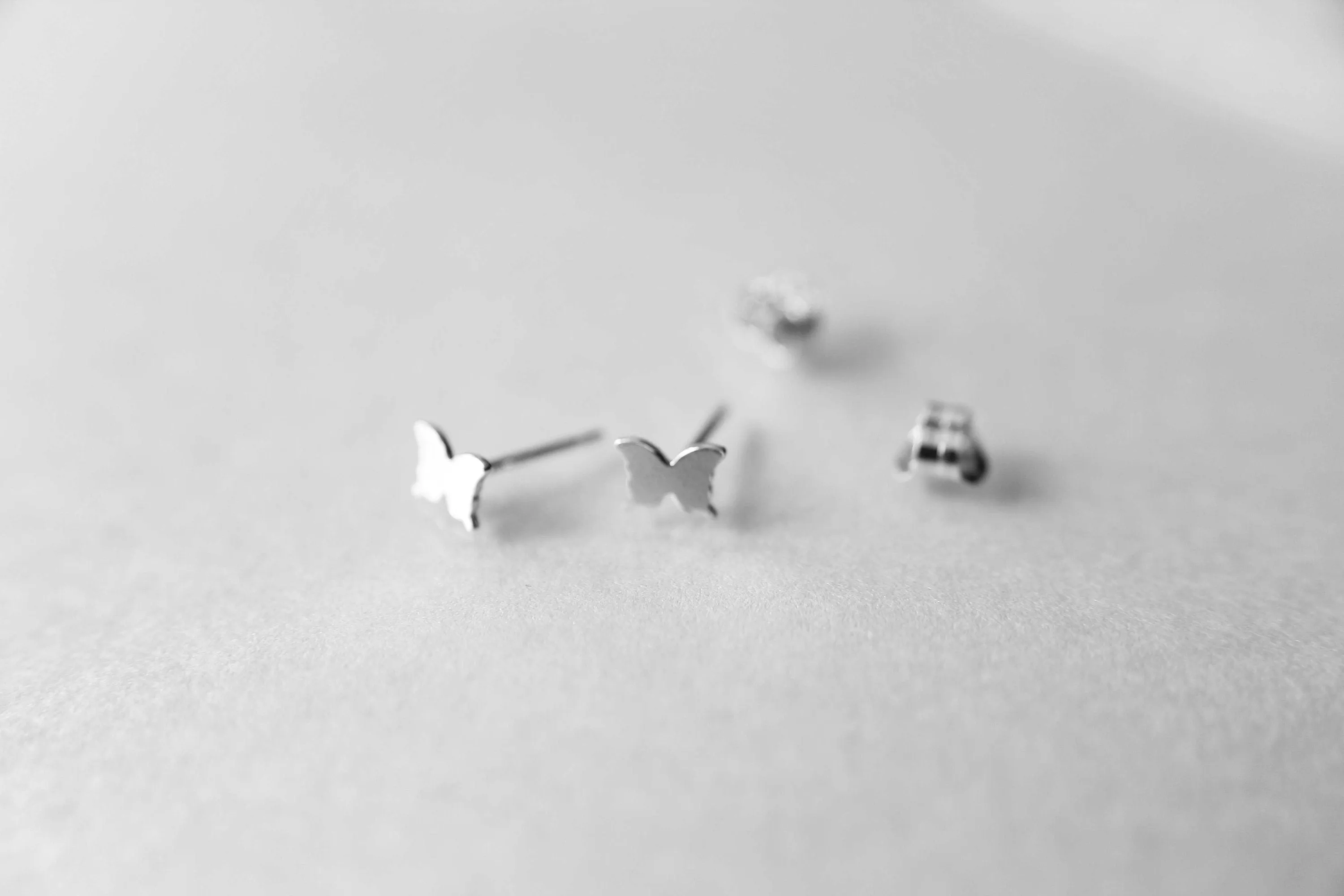 Tiny Butterfly Studs, Small Butterfly Earrings, Butterfly, Tiny Earrings, Modern Studs, Minimalist Jewelry, Silver Butterfly Earrings, Gift