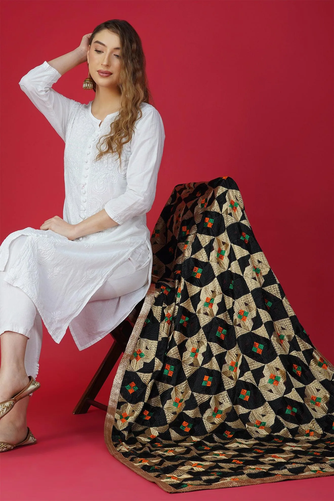 Unique Handloom Phulkari Dupatta DP-03