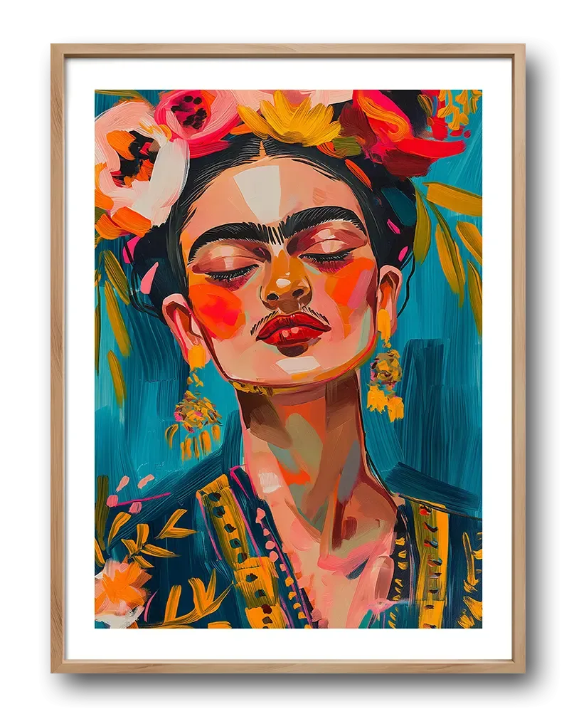 Vibrant Frida Poster