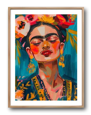 Vibrant Frida Poster