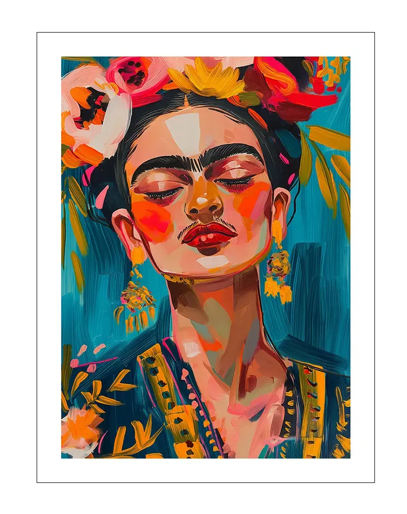 Vibrant Frida Poster