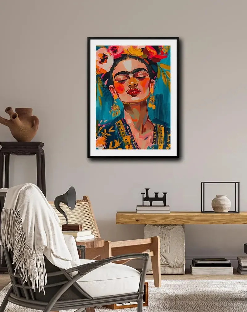 Vibrant Frida Poster