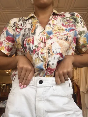 Vintage Beach Button Down