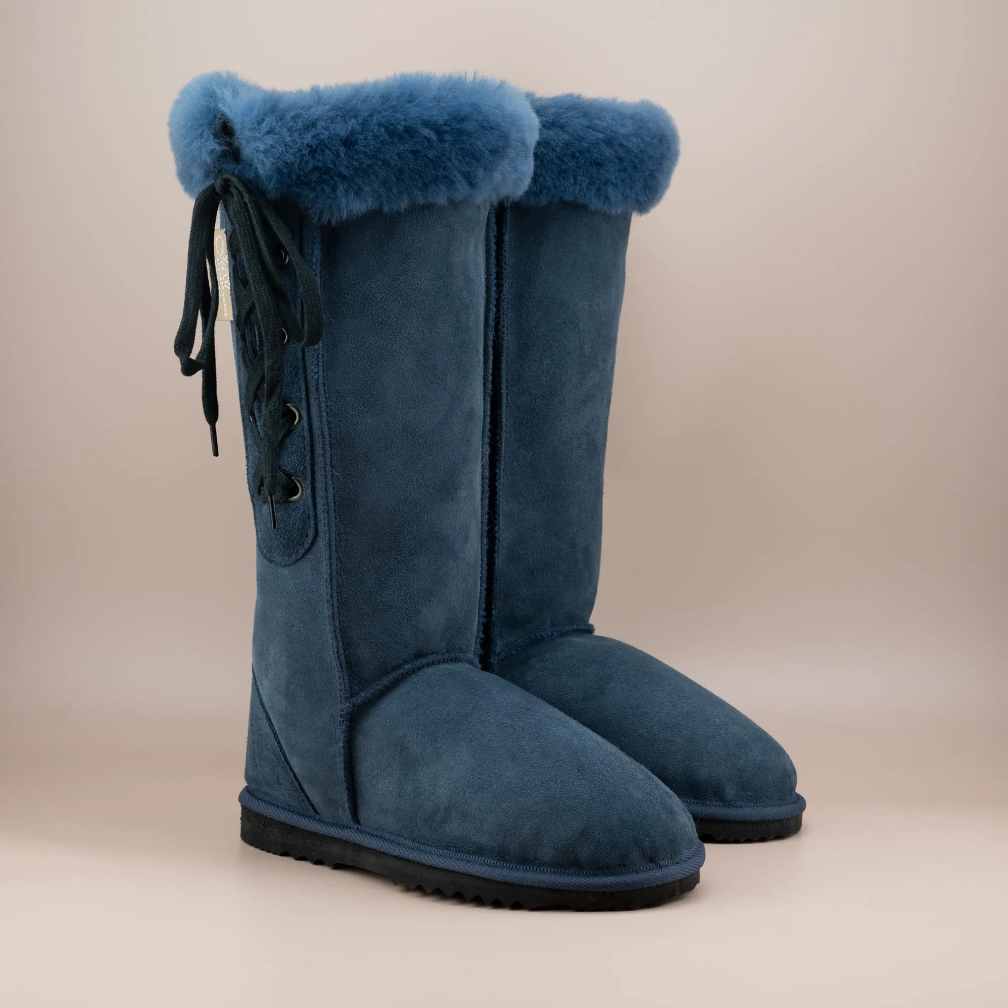 Women's Long Lace-Up Suede Ugg Boot