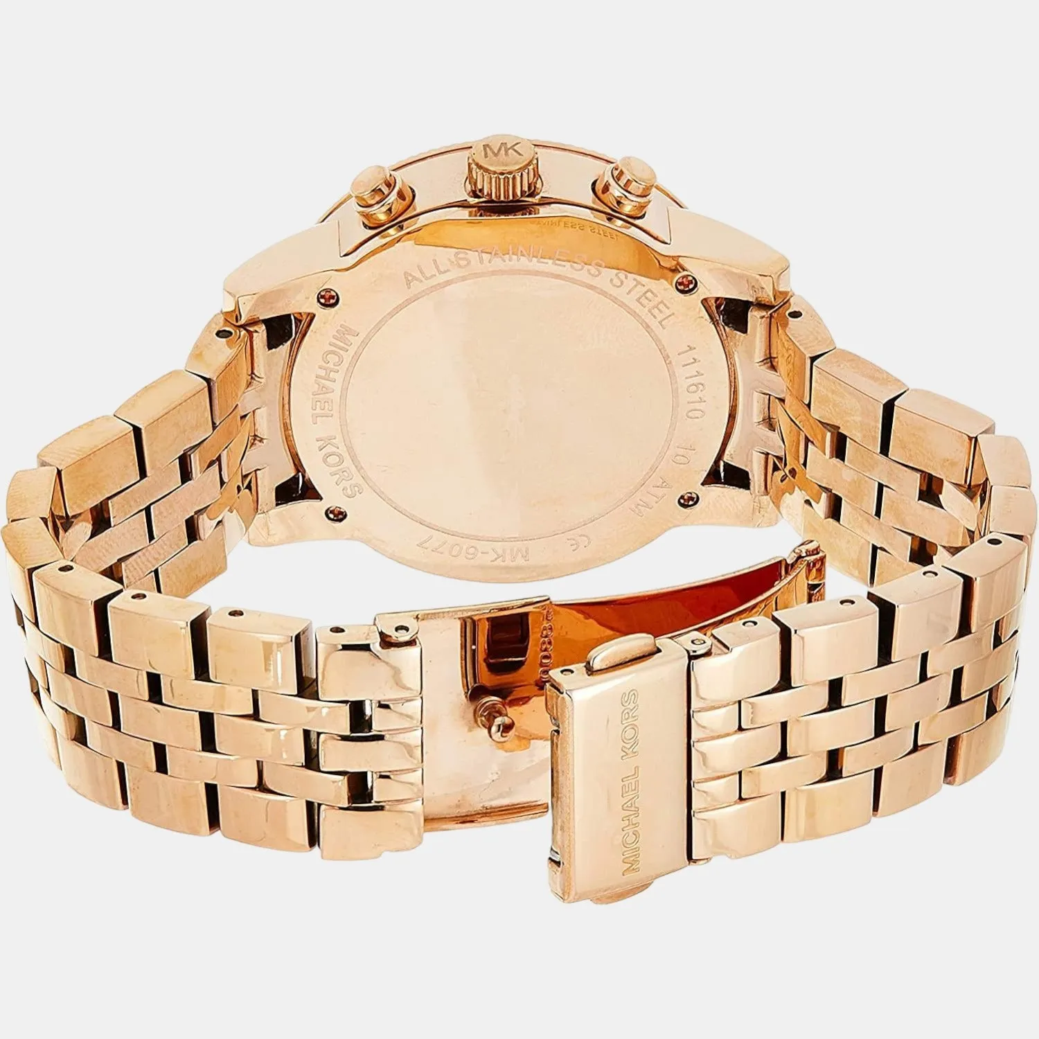 Women's Rose Gold Stainless Steel Chronograph Watch MK6077