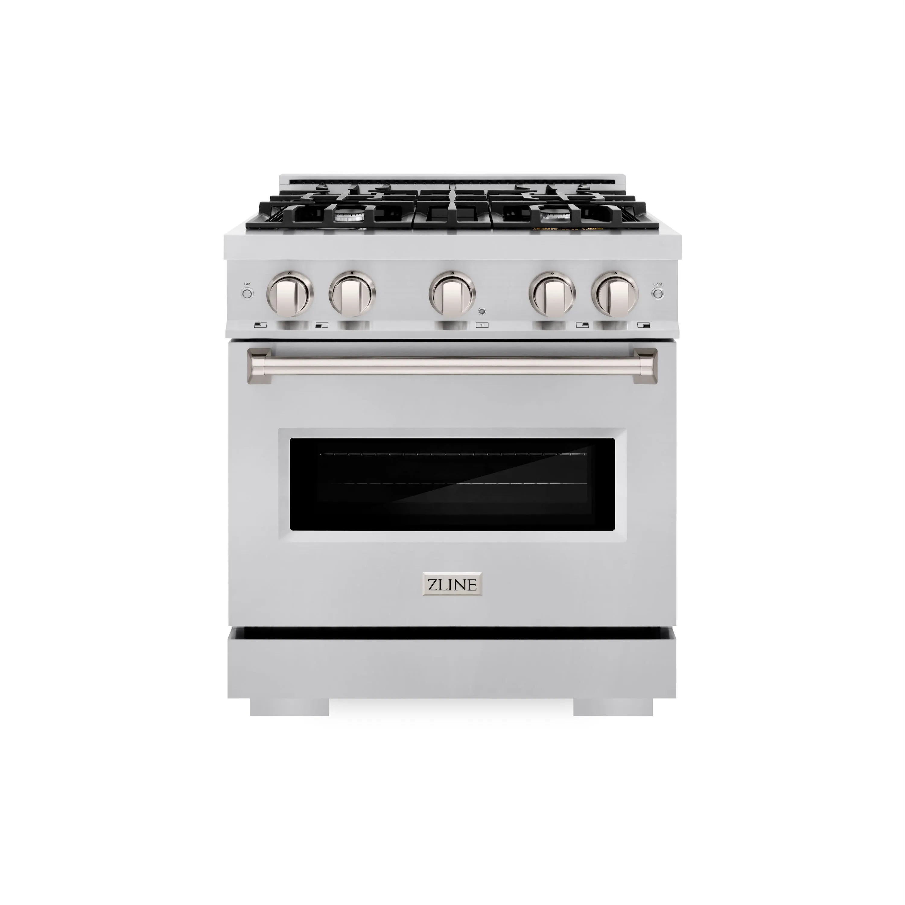 ZLINE 30 in. 4.2 cu. ft. Classic Gas Range with 4 Burner Cooktop and Convection Gas Oven in Stainless Steel (CGR30)